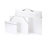 Valigetta polionda Favorit Portfolio in PPL neutro con elastico 53x37x1 cm -