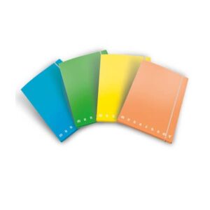 Cartella a 3 lembi con elastico Pigna Monocromo - A4 26x35,5x1,2 cm dorso 1,2