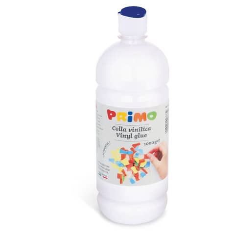Colla vinilica Primo in bottiglia con tappo dosatore - 1 litro -