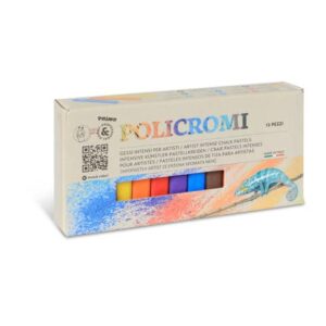 Gessi policromi per artisti Primo in conf. da 12 colori assortiti -