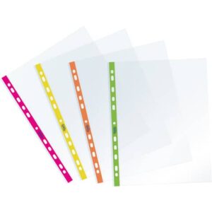 Buste a foratura universale Favorit banda laterale colori fluo -