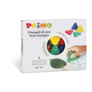 Triangoli di cera Primo 5 mm colori assortiti - conf. 6 pezzi -