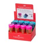 Temperamatite triangolare Faber Castell 1 foro con serbatoio 3