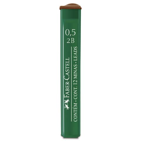 Astucci 12 mine 2B Faber-Castell Poly 0,5 mm - scatola 12 astucci