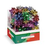 Coccarda in nastro liscio Lebez colori assortiti - Ø 7,5 cm -