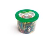Barattolo elastici in gomma Lebez 80 g colori assortiti -