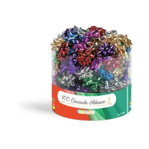 Coccarda in nastro liscio Lebez colori assortiti - Ø 3 cm -