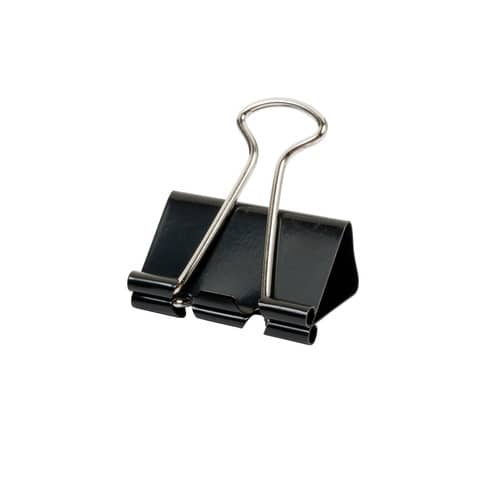 Molla double clips Lebez formato 32 mm - conf. da 12 pezzi -