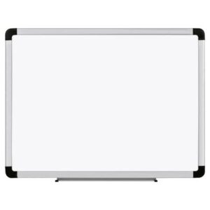 Lavagna magnetica bianca Lebez - cornice in alluminio - 60x90 cm -