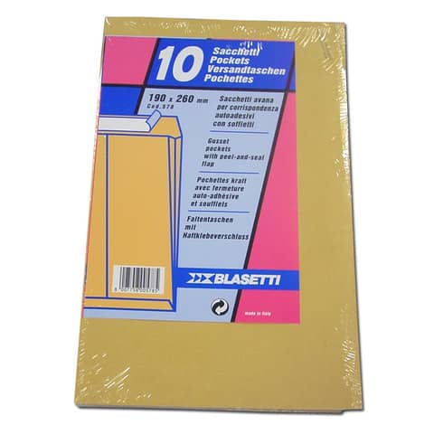 Blasetti Mondex Havana - 100 gsm - in pack 10 envelopes - 190x260