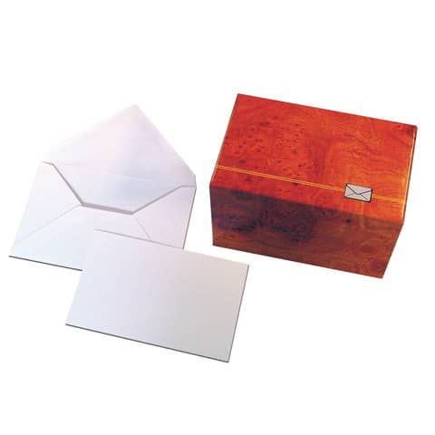 Blasetti greeting cards with envelope - white in pack 100 pcs - 75x112 mm