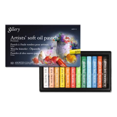 Pastelli a olio tondi per artisti Mungyo Gallery conf. 12 colori assortiti -