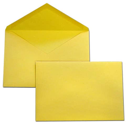Busta gommata posta Blasetti giallo 80 g/m2 - conf. da 500 buste - 180x240 mm