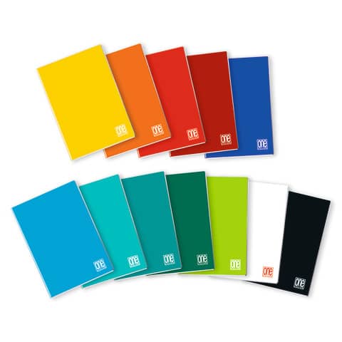 Quaderno Mini One Color 12x17 cm - 80 g/m2 - 20 ff - 5 mm