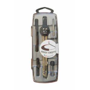 Compasso scolastico Eredi Crotti 5 accessori