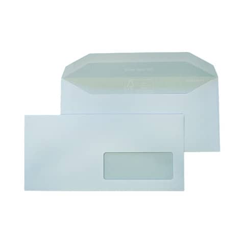 Blasetti Super Pocket white envelope with window 80 g/m2 in pack 500 envelopes