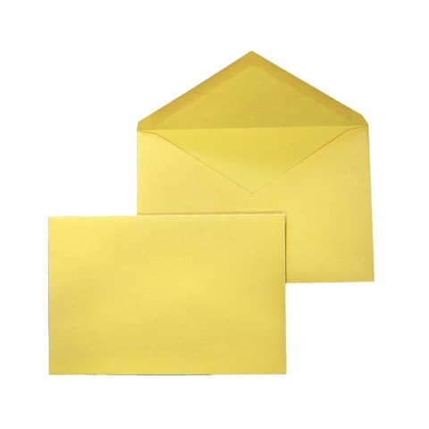 Busta gommata posta Blasetti giallo 80 g/m2 - conf. da 500 buste - 120x180 mm