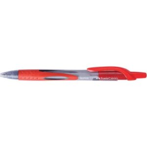 Penna a sfera a scatto Faber Castell Super 1 mm rosso -