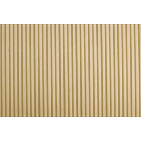 Cartoncino ondulato Deco Cannetè 50x70 cm - 230 gr avana - conf. 10 pezzi -