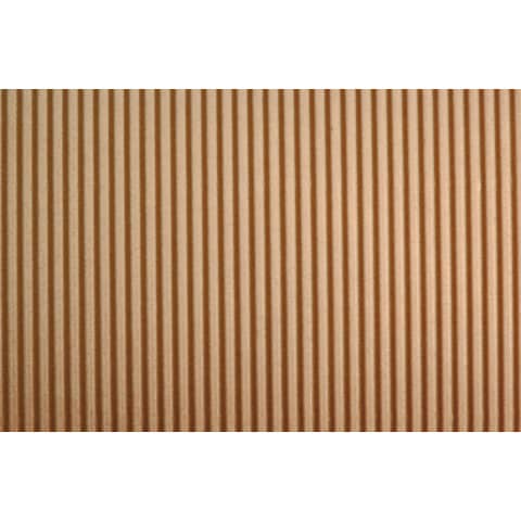Deco Cannetè corrugated cardboard 50x70 cm - 230 g light brown -