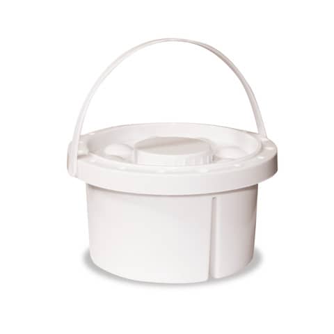 Lavapennelli in plastica CWR - 18x9 cm - bianco -