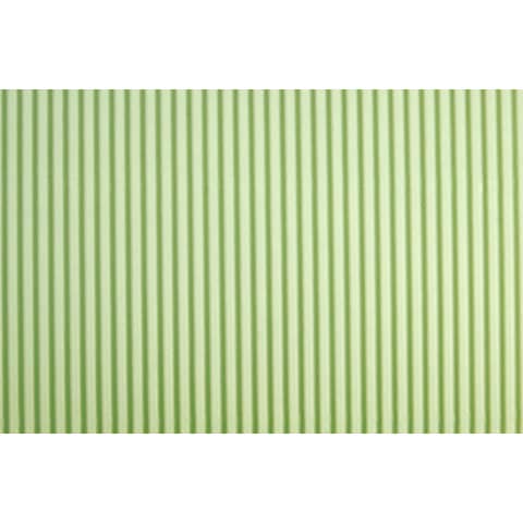 Deco Cannetè corrugated cardboard 50x70 cm - 230 gr light green - 10 pack -