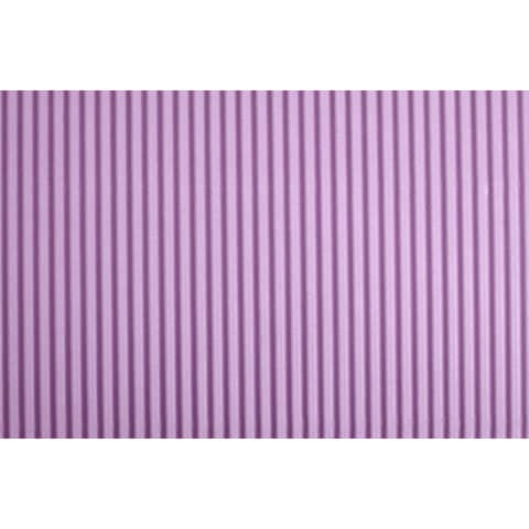 Cartoncino ondulato Deco Cannetè 50x70 cm - 230 gr viola - conf. 10 pezzi -