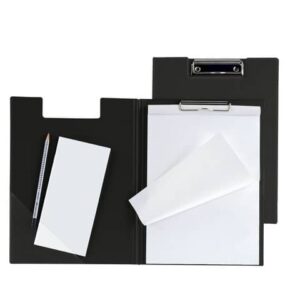 Portablocco doppio con molla Sei Rota Superblock D 21x29,7 cm nero -