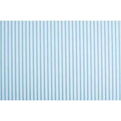 Cartoncino ondulato Deco Cannetè 50x70 cm - 230 gr azzurro - conf. 10 pezzi -