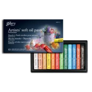 Pastelli a olio tondi per artisti Mungyo conf. 48 colori assortiti -