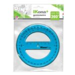 Goniometro circolare IKona+ 360° - Ø 12 cm - azzurro trasparente -