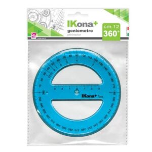 Goniometro circolare IKona+ 360° - Ø 12 cm - azzurro trasparente -