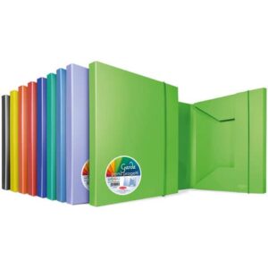 Cartella a tre lembi con elastico Sei Rota Garda 26,2x35 cm assortiti dorso