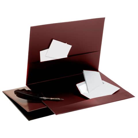 Sottomano a doppie tasche Sei Rota formato 48x34 cm - colore marrone -