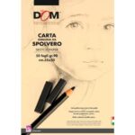 Blocco carta da spolvero DOM giallo tenue 90 g 35x50 cm - 50 fogli -
