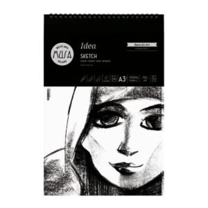 Blocco con spirale Belle Arti Musa Idea Sketch - 90 g - A3 30 fogli -