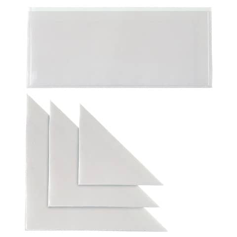 Tasca autoadesiva triangolare Sei Rota formato 17x17 cm - conf. 10 pezzi -