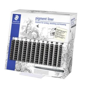 Exhibitor 120 Staedtler Pigment Liner assorted strokes -