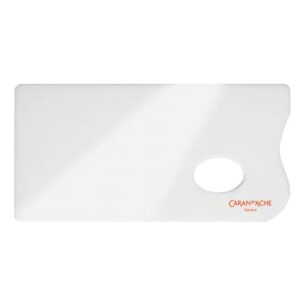 Carand'Ache Aquarelle white plexiglass rectangular palette -