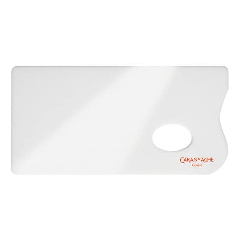 Tavolozza rettangolare in plexiglass bianco Carand'Ache Aquarelle -