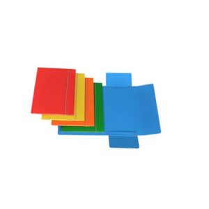 Cartella a tre lembi con elastico Cartotecnica del Garda 25x34 cm 0,8 mm -