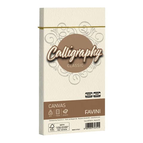 Carta canvas Favini Calligraphy buste per carta da lettere da stampare 100