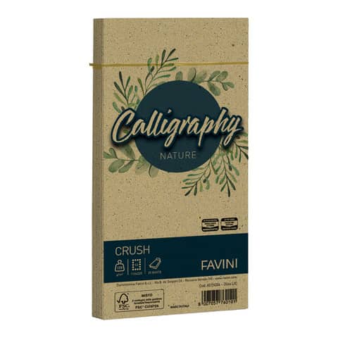 Favini Calligraphy Nature envelopes for writing paper 120 gsm pack 25
