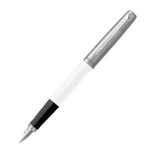 Penna stilografica Parker Jotter Original Plastic punta M bianco