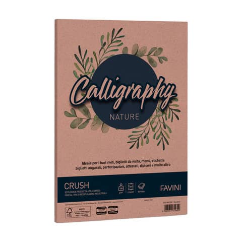 Carta pergamena Favini Calligraphy Crush 120 g/m² A4 conf. da 50 fogli