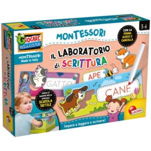 Gioco in scatola Lisciani metodo Montessori Laboratorio di Scrittura -