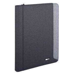 Portablocco City Time Dual A4 in tessuto tecnico - 26x34 cm - nero -