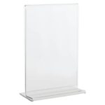 Lebez PET brochure holder with T-base A6 format 10,5x15cm -