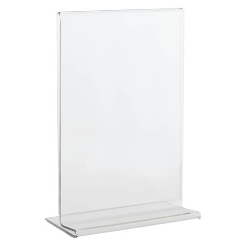 Lebez PET brochure holder with T-base A6 format 10,5x15cm -