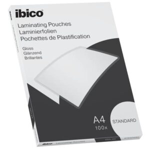 Pouches per plastificatrici IBICO BASICS standard 125mic -conf.100 pezzi Ibico A4